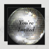 Invitation Vous êtes invité - Disco Ball (Devant / Derrière)