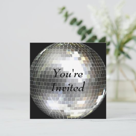 Invitation Vous êtes invité - Disco Ball (Debout devant)