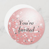 Invitation Vous êtes invité - Disco Ball (Devant / Derrière)