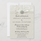 Invitation Vous êtes invité(e) Mariage de présentation à la c (Dos)