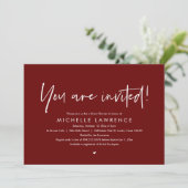 Invitation Vous êtes invité, Fête des mariées Décontractée mo (Debout devant)