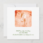 Invitation Vous Êtes Invité Fête des mariées Florale (Dos)