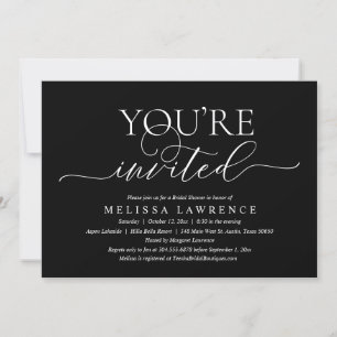 Invitation Vous Êtes Invité, Fête Fête des mariées Moderne In