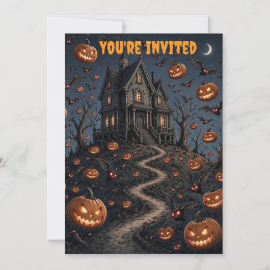Invitation Vous êtes invité Halloween (Devant)