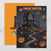 Invitation Vous êtes invité Halloween (Devant / Derrière)