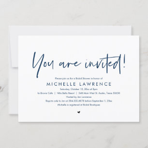 Invitation Vous êtes invité, Moderne Fête des mariées Décontr