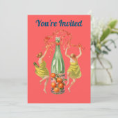 Invitation Vous êtes Invité Rouge (Debout devant)