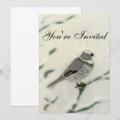 Invitation Vous êtes invité Snowbird (Devant / Derrière)