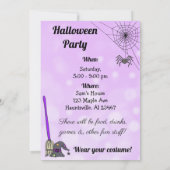 Invitation Vous êtes Invité Spider Halloween Party (Dos)