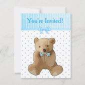 Invitation Vous êtes invité, Teddy Bear Baby Shower Invitatio (Devant)