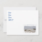 Invitation Vous êtes invité thème de plage (Dos)