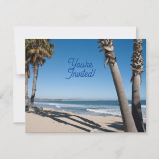 Invitation Vous êtes invité thème de plage