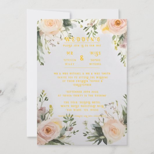 Invitation Vous êtes invité : Une célébration de l'amour (Devant)