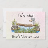 Invitation Vous êtes Invited Adventure Camp Seven Line Custom (Devant)