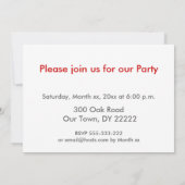 Invitation Vous êtes invités (Dos)