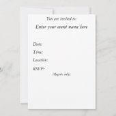 Invitation Vous êtes invités (Dos)