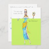 Invitation Vous êtes invités à manger, boire et être fabuleux (Devant / Derrière)