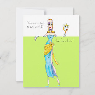 Invitation Vous êtes invités à manger, boire et être fabuleux