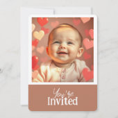 Invitation Vous êtes invités Ajouter une photo et une invitat (Devant)