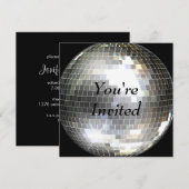 Invitation Vous êtes invités - Boule à facettes (Devant / Derrière)