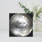 Invitation Vous êtes invités - Boule à facettes (Debout devant)