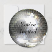 Invitation Vous êtes invités - Boule disco (Devant)