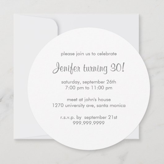 Invitation Vous êtes invités - Boule disco (Dos)