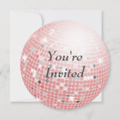 Invitation Vous êtes invités - Boule disco (Devant)
