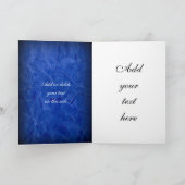 Invitation Vous êtes invités ! Stuc bleu dramatique (Intérieur)