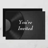Invitation Vous êtes invités - Vinyle (Devant / Derrière)