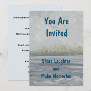 Invitation Vous êtes invités Voyage d'été Vacances de plage e