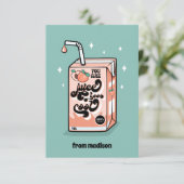 Invitation Vous Êtes Juice Trop Cool Classroom Valentine Card (Debout devant)