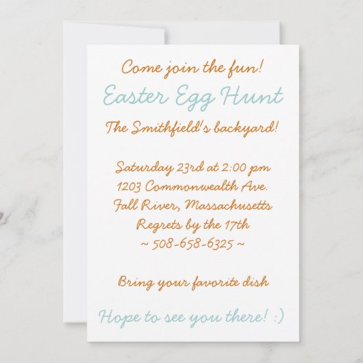 Invitation Vous êtes lapin blanc invité avec l'invitation (Dos)