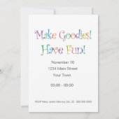 Invitation Vous êtes l'invitation de chef (Dos)