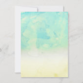 Invitation Vous êtes mon anniversaire jaune soleil et bleu (Dos)