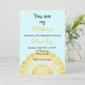 Invitation Vous êtes mon baby shower Sonshine (Debout devant)