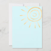 Invitation Vous êtes mon baby shower Sonshine (Dos)