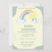 Invitation Vous êtes mon Sunshine Baby shower neutre pour le  (Devant)