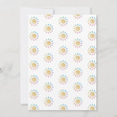 Invitation Vous êtes mon Sunshine Baby shower neutre pour le  (Dos)