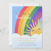 Invitation Vous Êtes Mon Sunshine Rainbow SprinkBaby shower I (Devant)