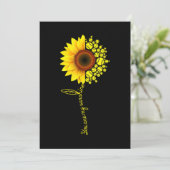 Invitation Vous Êtes Mon Sunshine Sunflower Softball (Debout devant)