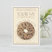 Invitation Vous êtes mon tout Bagel Mariage Fiançailles (Debout devant)