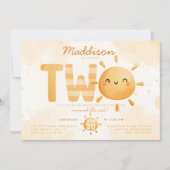 Invitation Vous êtes My Sunshine en train de tourner deux fêt (Devant)