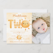 Invitation Vous êtes My Sunshine en train de tourner deux fêt (Devant)