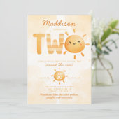 Invitation Vous êtes My Sunshine en train de tourner deux fêt (Debout devant)