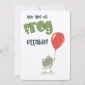 Invitation Vous êtes non-grenouille-ettable ! | Anniversaire (Devant)