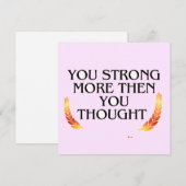 Invitation Vous êtes plus fort que vous ne pensez - Elegant G (Devant / Derrière)