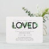 Invitation Vous Êtes Si Aimé Baby shower D'Adoption Tropical (Debout devant)