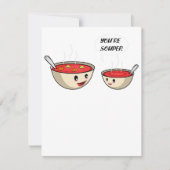 Invitation Vous êtes Souper Cook et Soup Loover (Devant)