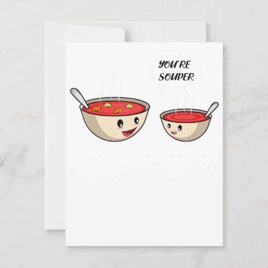 Invitation Vous êtes Souper Cook et Soup Loover (Devant)